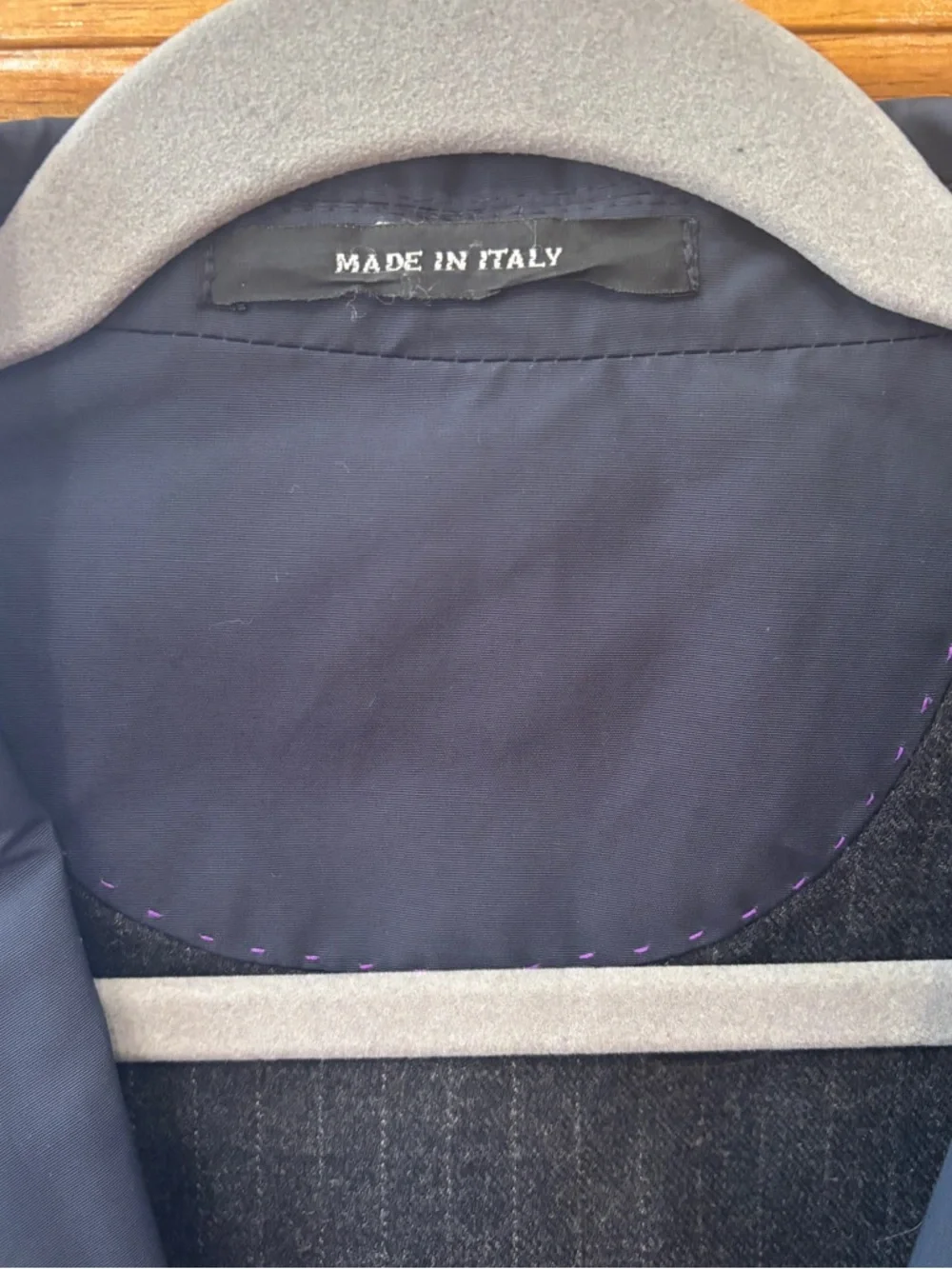 Saks Fifth Avenue Navy Nylon Limonta Bad Boy 2 Sport Coat Men’s 44R - Rare find